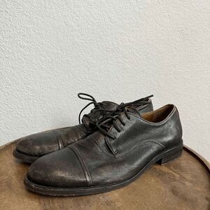 Frye Boots Dark Brown Leather Sam Oxford Lace-Up Dress Shoes Men's Size 9